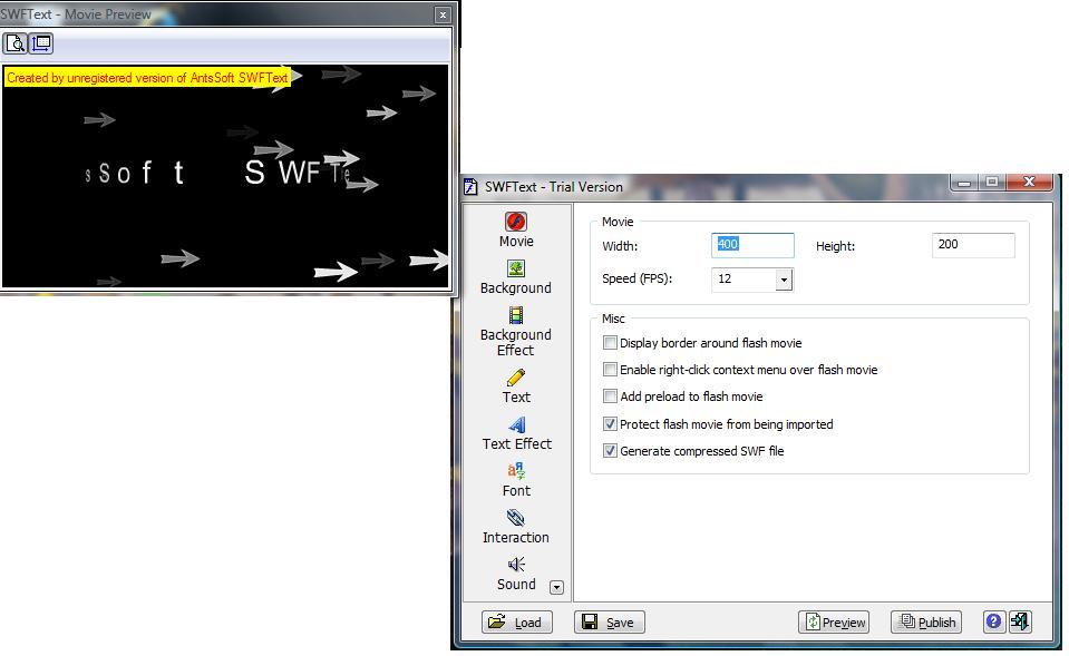 SWFText - Screenshot #3