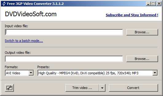 Free 3GP Video Converter - Screenshot #6