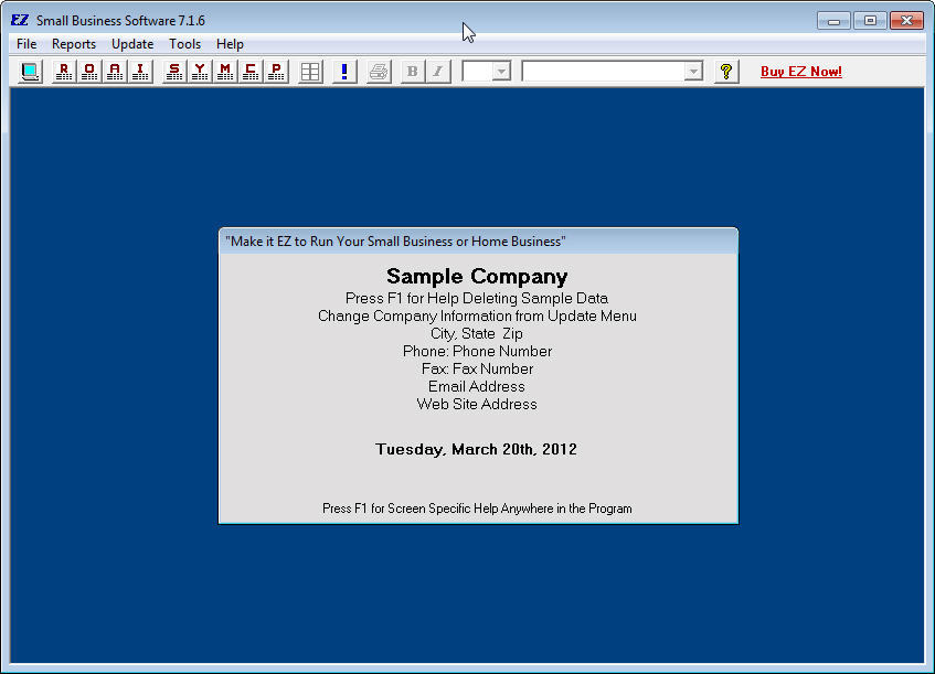 EZ Small Business - Screenshot #1