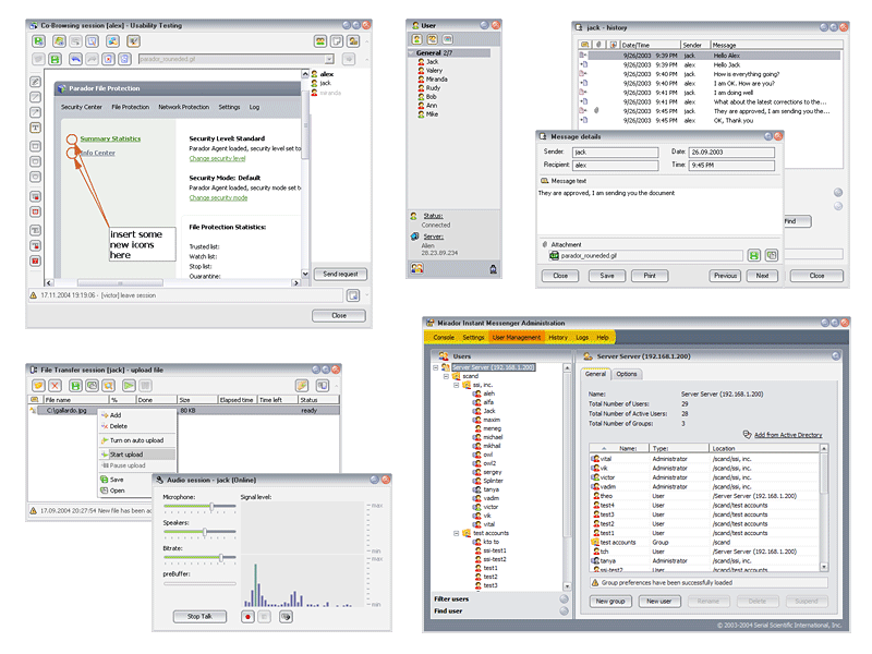 Mirador Instant Messenger Client - Screenshot #1
