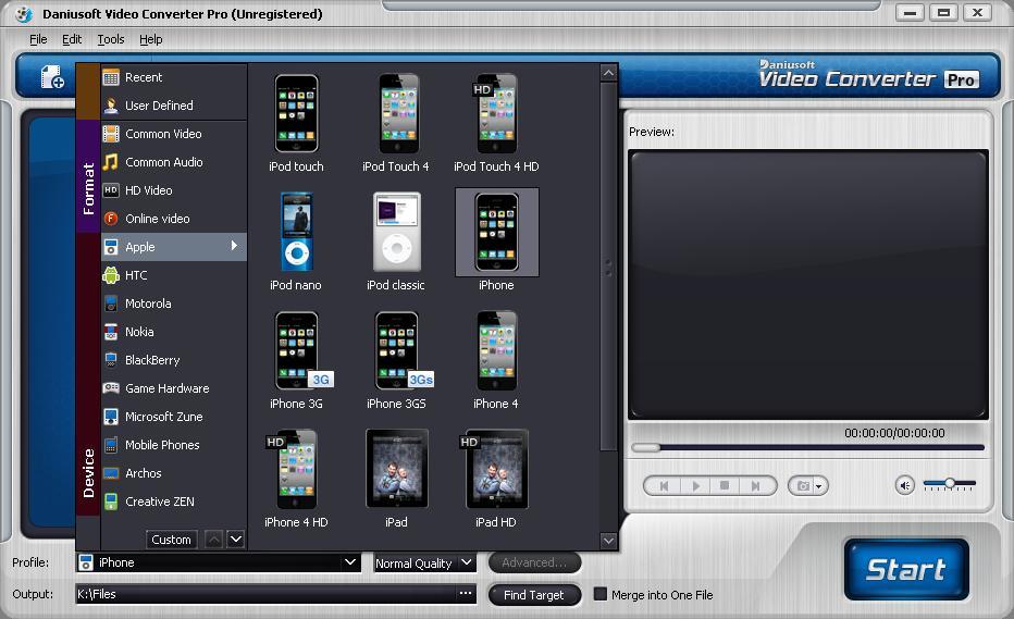 Daniusoft Video Converter Pro - Screenshot #6