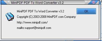 Mini PDF To Word Converter - Screenshot #4