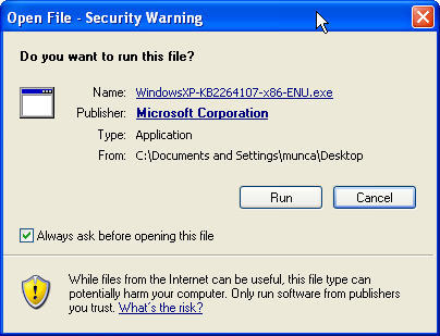 Update for Windows XP (KB2264107) - Screenshot #1