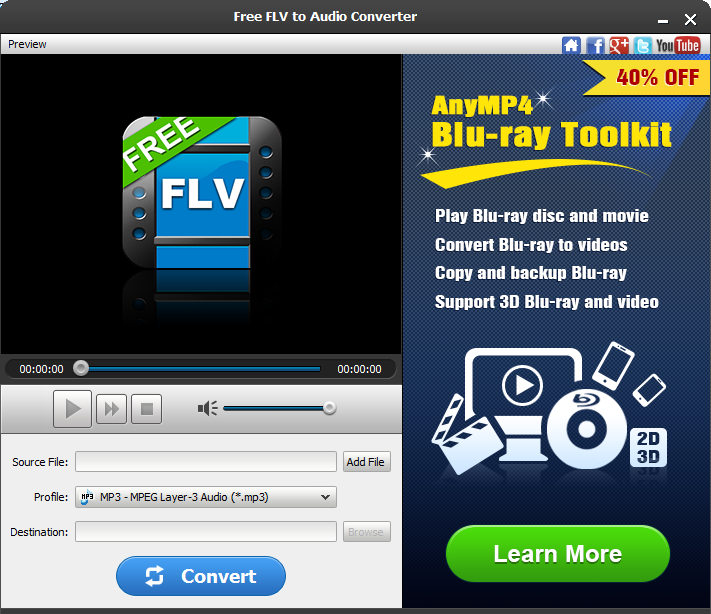 flv to audio converter freeware