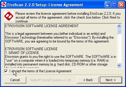 EtroScan - Screenshot #2