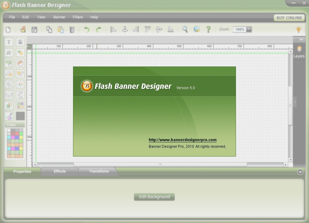 Flash Banner Designer - Screenshot #1