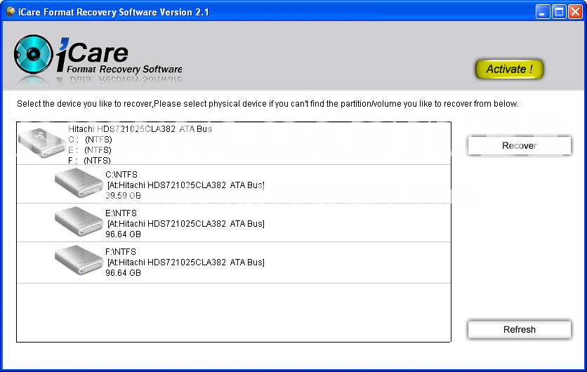 Format Recovery Software iCare Format Recovery latest version - Get best Windows software