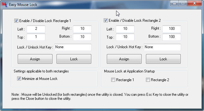 Easy Mouse Lock latest version - Get best Windows software