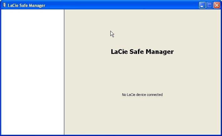 LaCie Safe Manager - Screenshot #3