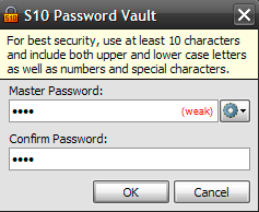 S10 Password Vault - Screenshot #9