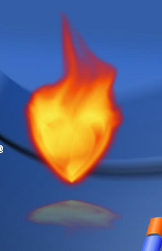 Fire Heart Desktop Gadget - Screenshot #4