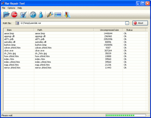 RAR Repair Tool - Screenshot #3
