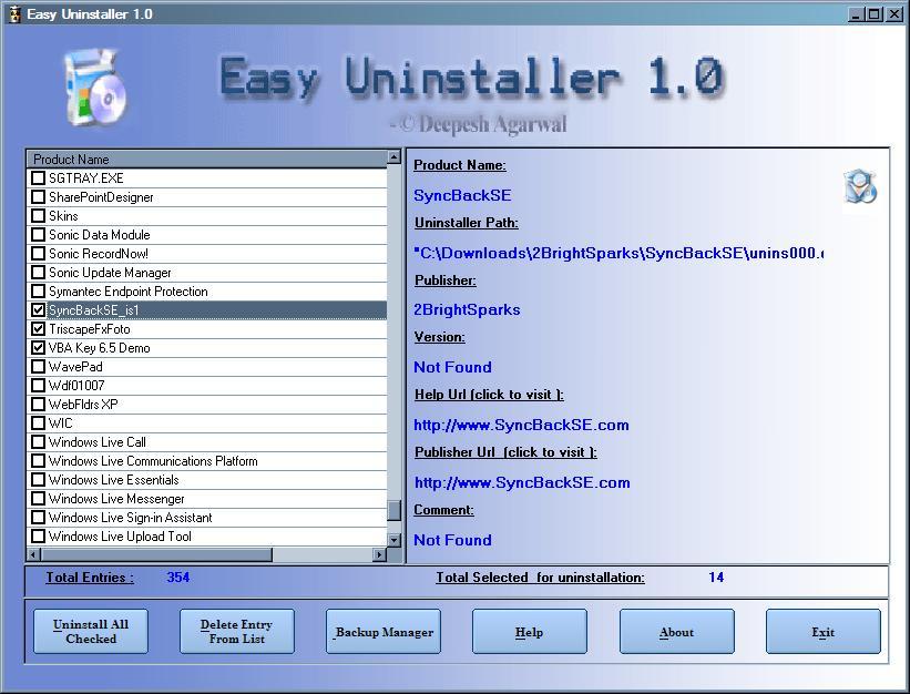Easy Uninstaller latest version - Get best Windows software