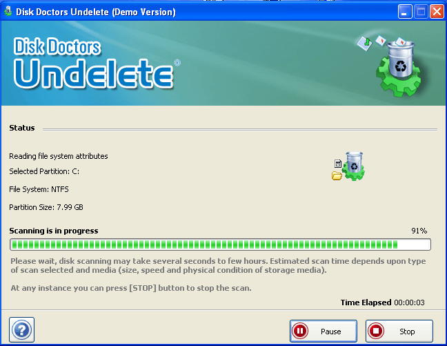 Disk Doctors Undelete - Screenshot #1