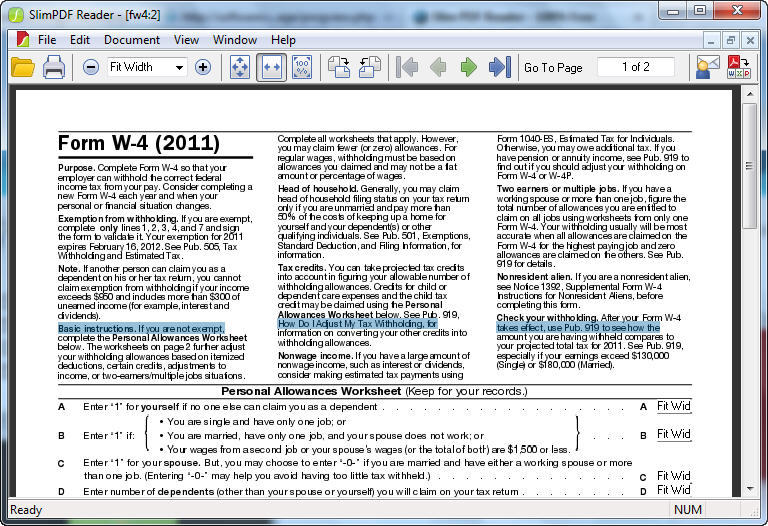 SlimPDF Reader - Screenshot #2