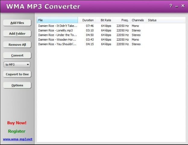 WMA MP3 Converter - Screenshot #8