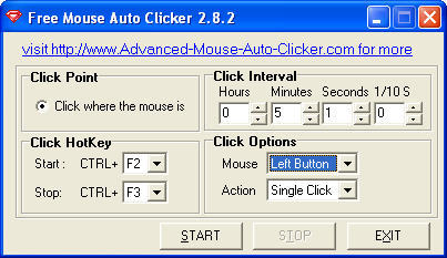 auto mouse clicker add keyboard click