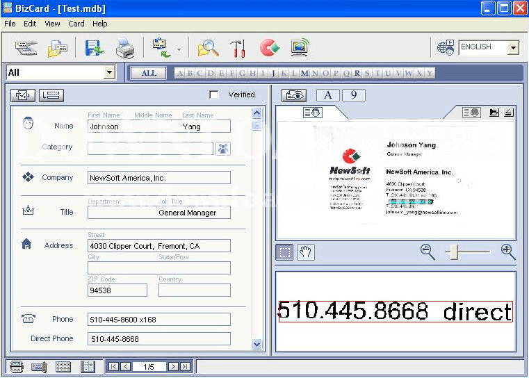Presto! BizCard - Screenshot #2