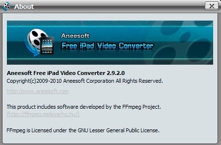 Aneesoft Free iPad Video Converter - Screenshot #2