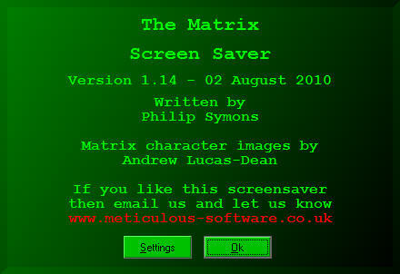 TheMatrix Screen Saver - Screenshot #3