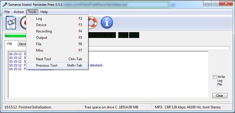 Sonarca Sound Recorder Free - Screenshot #4