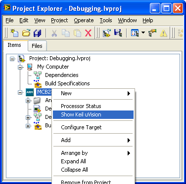 Keil µVision - Screenshot #2