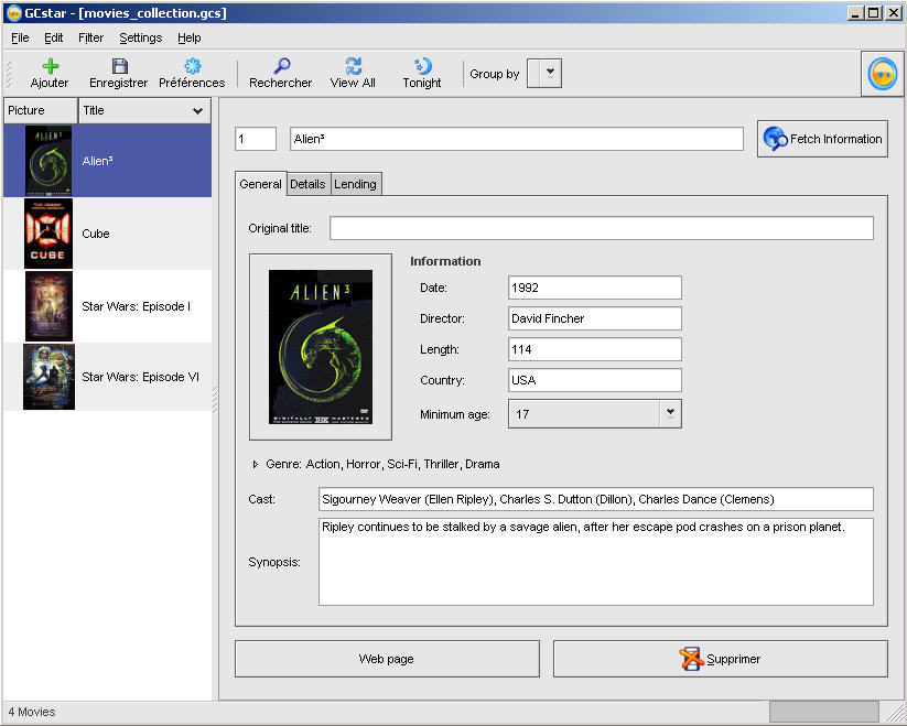 GCstar latest version - Get best Windows software