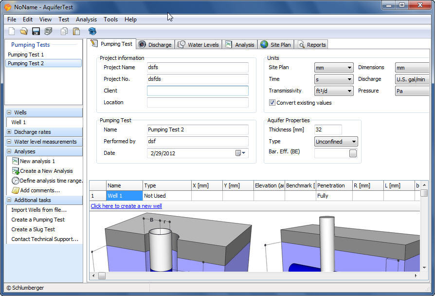 AquiferTest - Screenshot #1