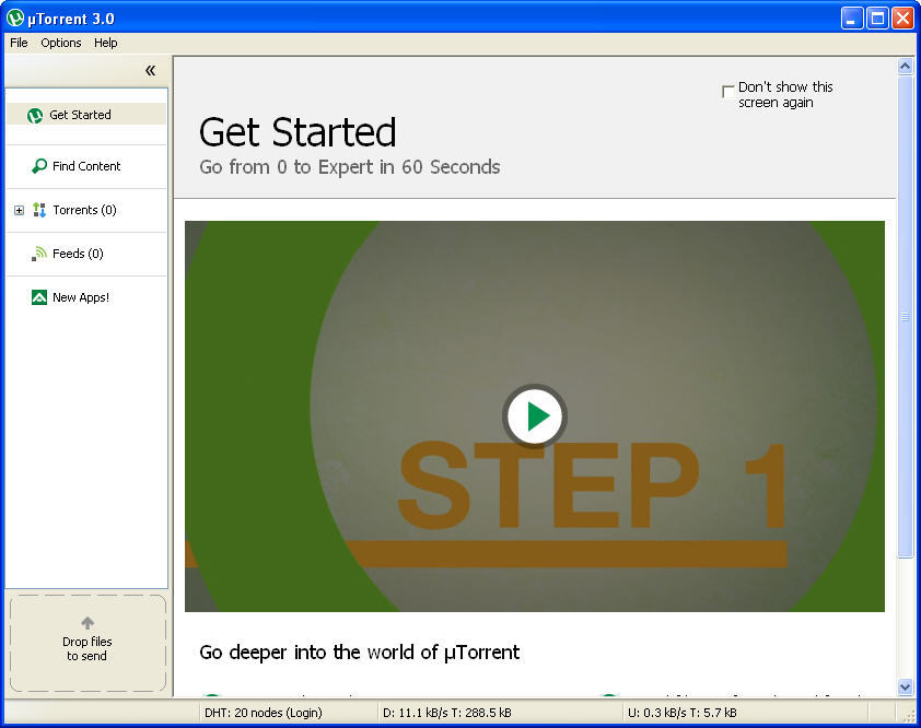 &micro;Torrent (uTorrent) - Screenshot #6