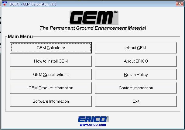 ERICO GEM Calculator - Screenshot #3