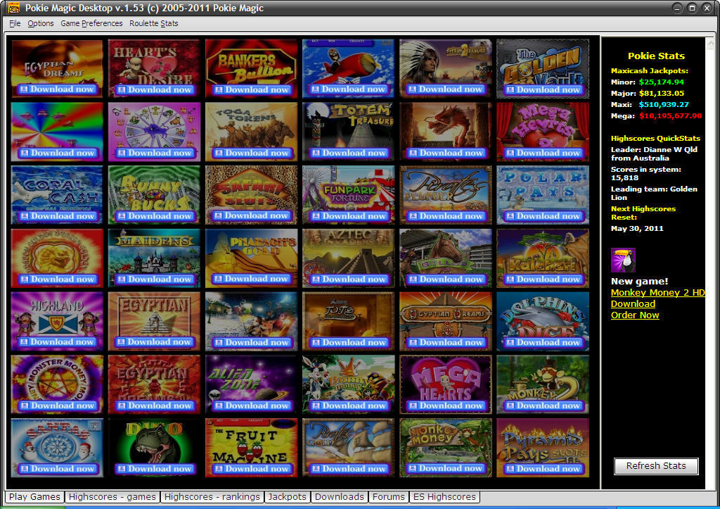 Pokie Magic Desktop - Screenshot #1