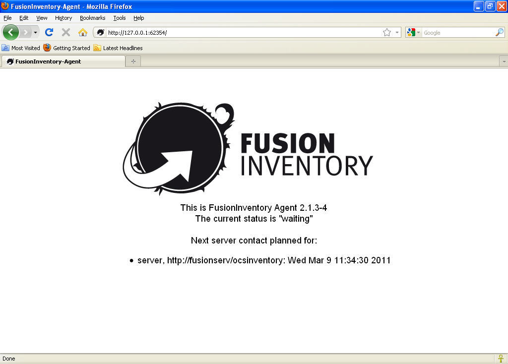 Fusioninventory agent windows настройка