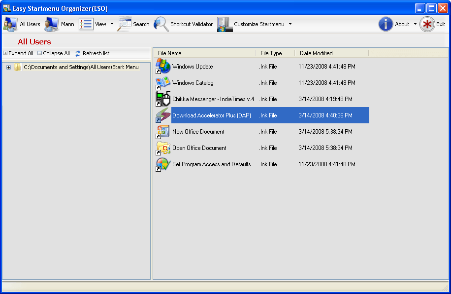 Easy Start Menu Organizer - Screenshot #9