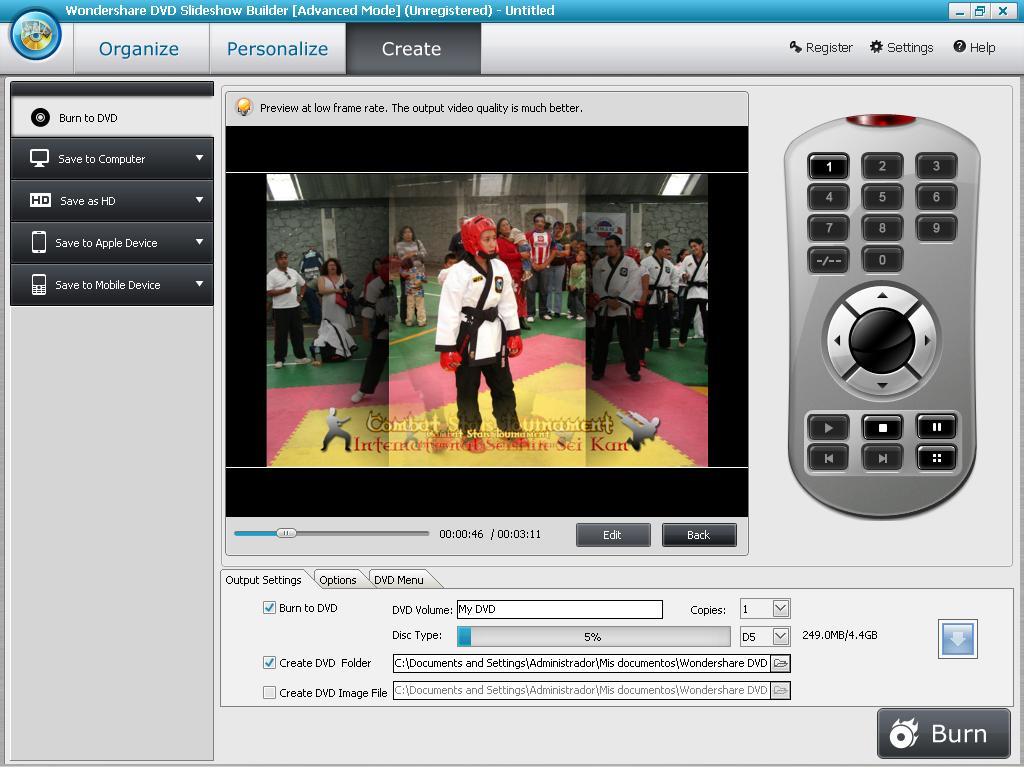 Wondershare DVD Slideshow Builder Deluxe - Screenshot #24