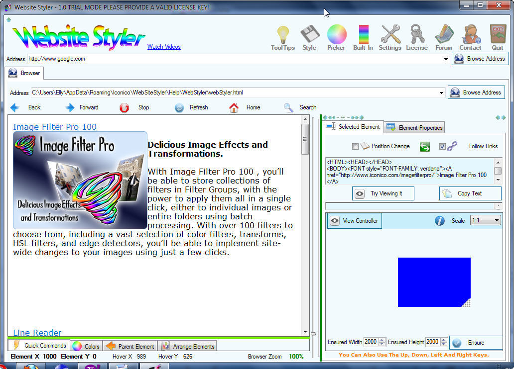 Website Styler - Screenshot #1