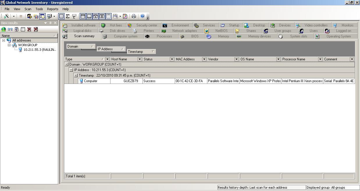 Global Network Inventory - Screenshot #6