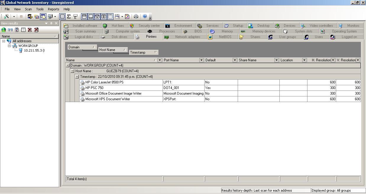 Global Network Inventory - Screenshot #5