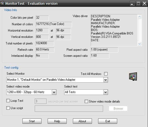 MonitorTest latest version - Get best Windows software