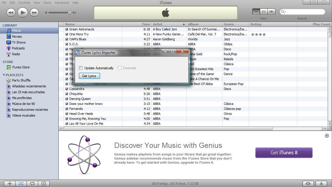 iTunes Lyrics Importer - Screenshot #3