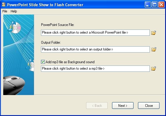 PowerPoint Slide Show to Flash Converter - Screenshot #1
