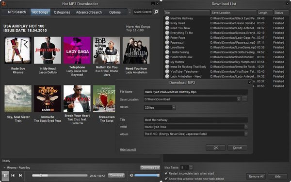 Hot MP3 Downloader - Screenshot #20