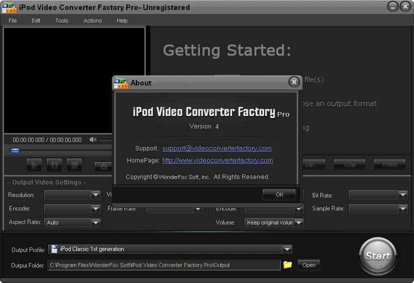 iPod Video Converter Factory Pro latest version Get best Windows software