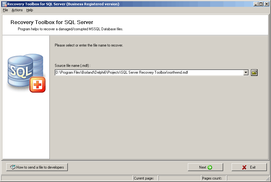 SQL Server Recovery Toolbox latest version - Get best Windows software