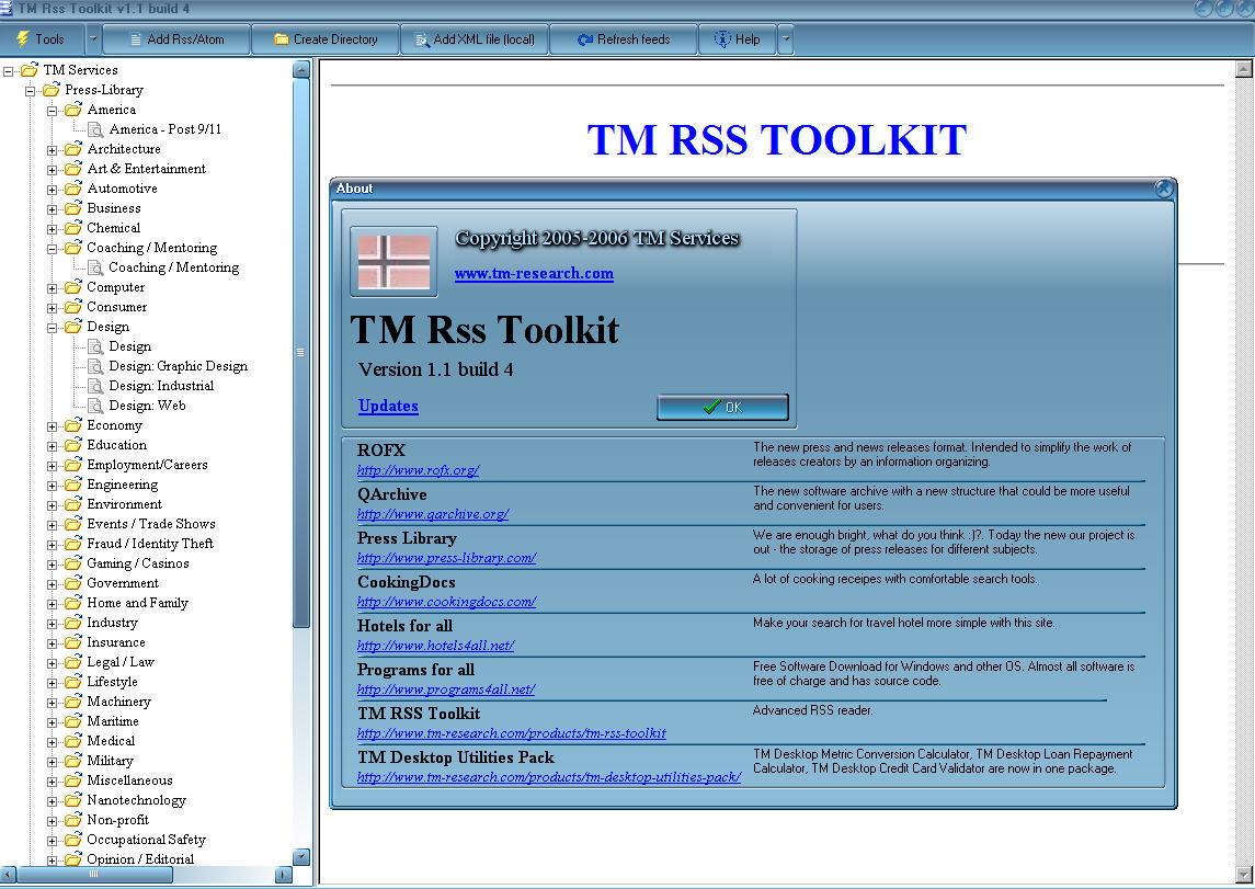 TM Rss Toolkit - Screenshot #2