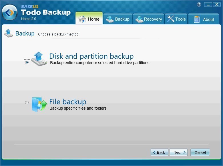 EASEUS Todo Backup Home - Screenshot #29