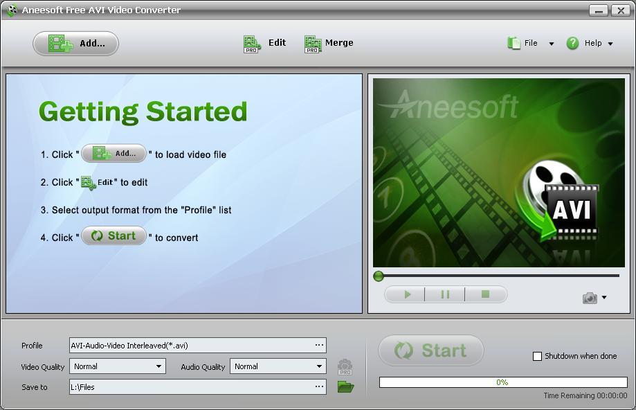 Aneesoft Free AVI Video Converter - Screenshot #6