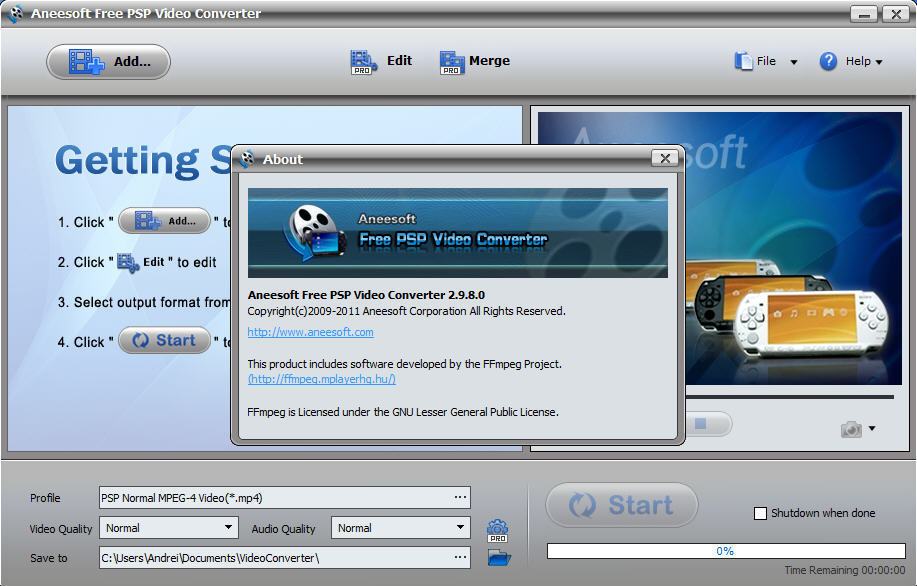 psp video converter software