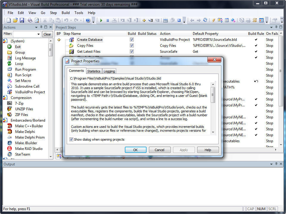 Visual Build Professional latest version Get best Windows software