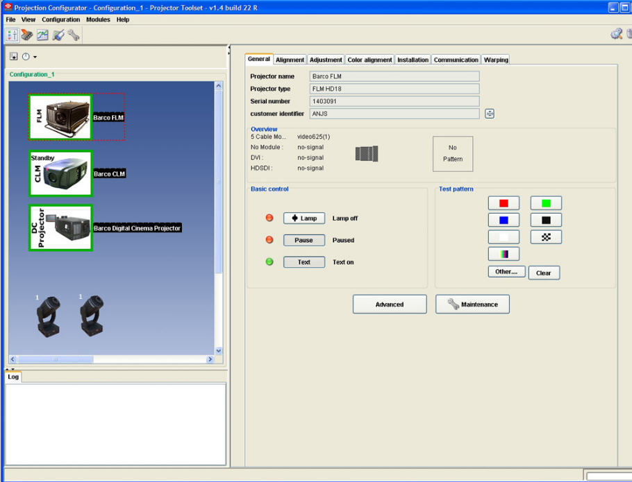 Barco Projector Toolset