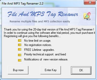 File And MP3 Tag Renamer - Screenshot #5